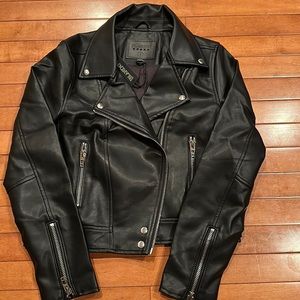 Brand new BlankNYC faux leather moto jacket size Medium